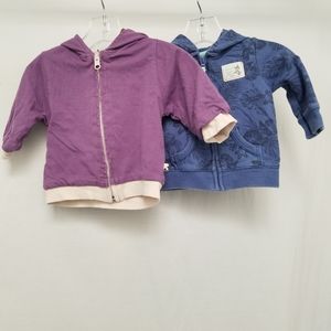 Set of 2 Infant Hoodie Jackets